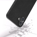 ABEEL For iPhone 16 Case Genuine Cow Leather+PC+TPU Anti-Scratch Phone Cover
