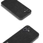 ABEEL For iPhone 16 Case Genuine Cow Leather+PC+TPU Anti-Scratch Phone Cover