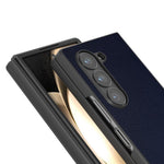 Til Samsung Galaxy Z Fold6 5G Etui PU Læderbelagt PC Beskyttende Telefoncover