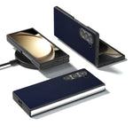 Til Samsung Galaxy Z Fold6 5G Etui PU Læderbelagt PC Beskyttende Telefoncover