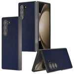 Til Samsung Galaxy Z Fold6 5G Etui PU Læderbelagt PC Beskyttende Telefoncover