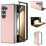 Til Samsung Galaxy Z Fold6 5G Etui PU Læderbelagt PC Beskyttende Telefoncover