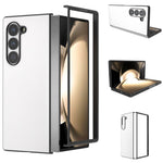 Til Samsung Galaxy Z Fold6 5G Etui PU Læderbelagt PC Beskyttende Telefoncover
