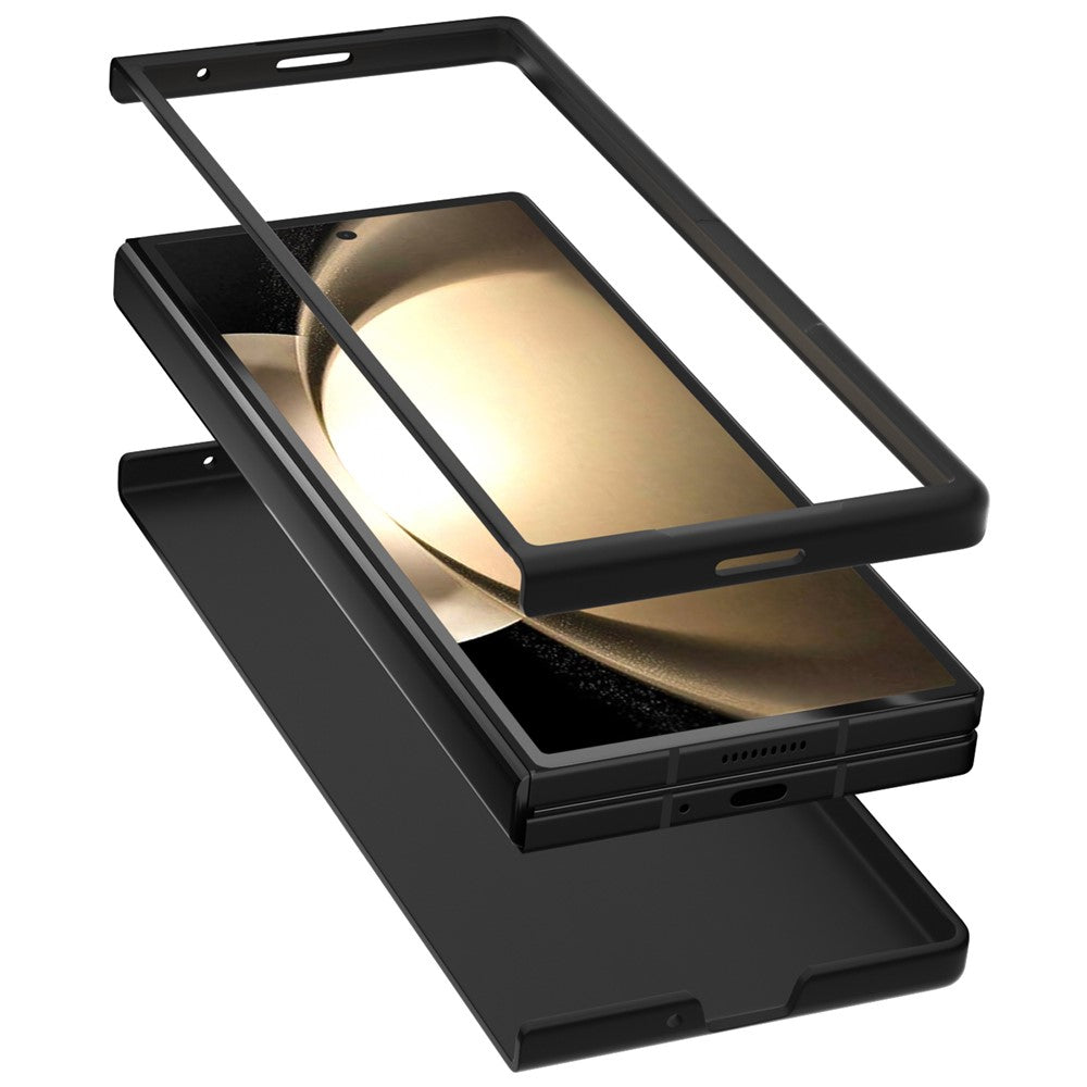 ABEEL Til Samsung Galaxy Z Fold6 5G Etui Krokodille Tekstur Ægte Koskind Bagsidedæksel