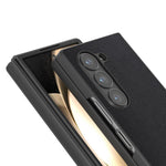 ABEEL For Samsung Galaxy Z Fold6 5G Case Genuine Cow Leather+PC Phone Cover