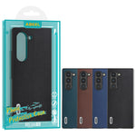ABEEL For Samsung Galaxy Z Fold6 5G Case Genuine Cow Leather+PC Phone Cover