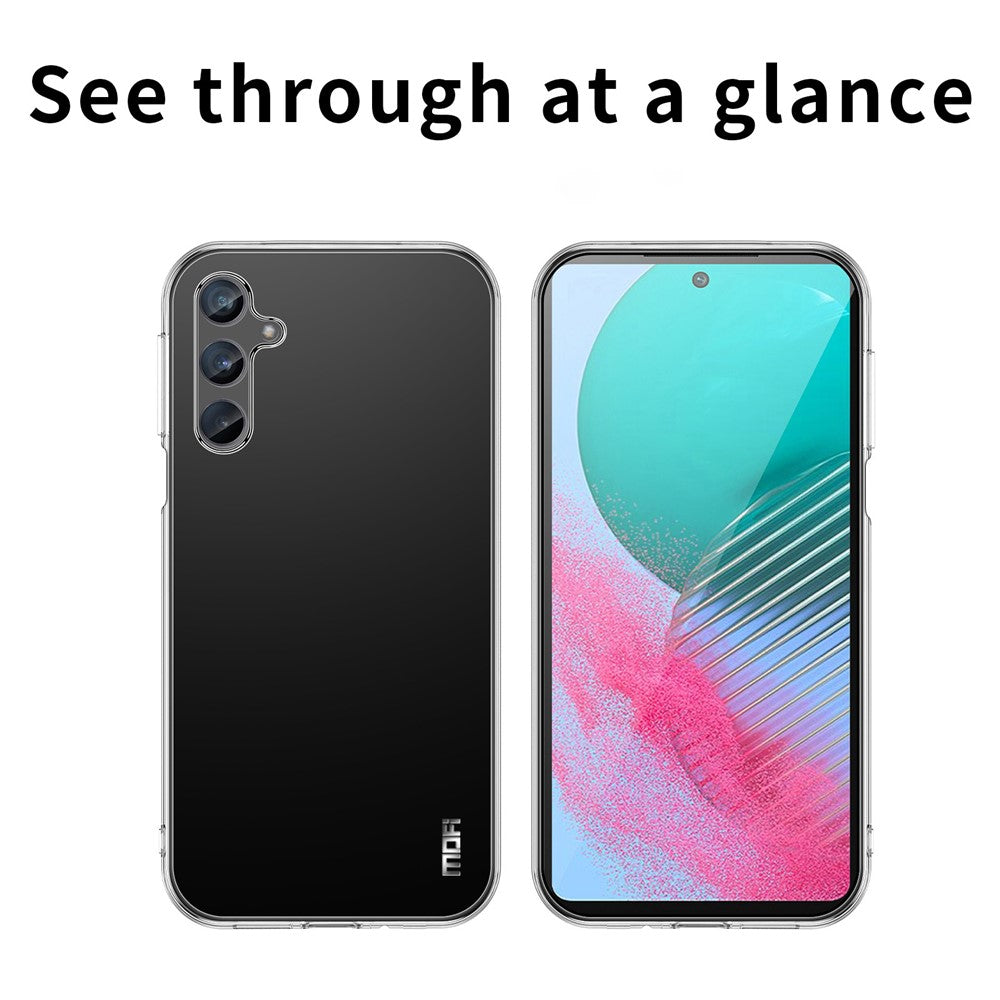 MOFI For Samsung Galaxy M35 5G Case Transparent TPU Protective Phone Cover