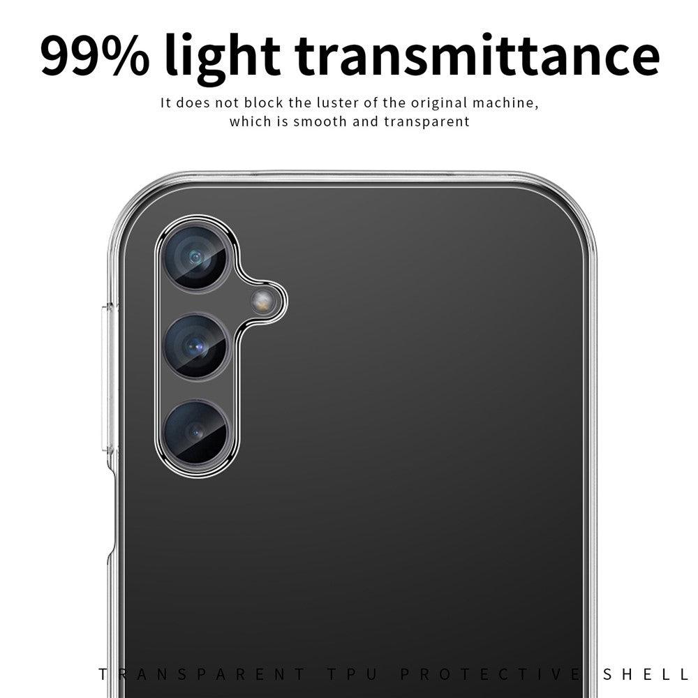 MOFI For Samsung Galaxy M35 5G Case Transparent TPU Protective Phone Cover