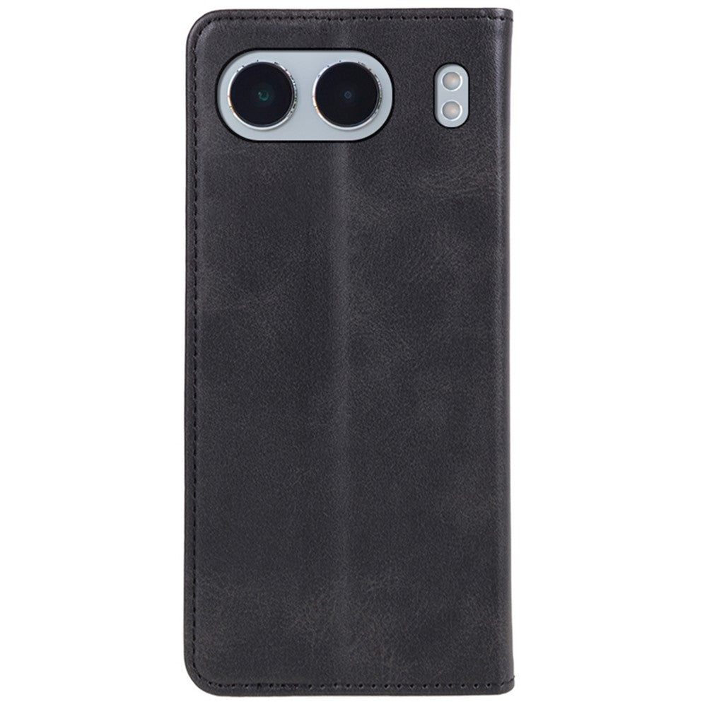 OnePlus Nord 4 Plånboksfodral Läder Folio mobilfodral Magnetisk Absorberande Kalvstruktur