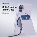 DUX DUCIS Rafi II Series for iPhone 16 Plus Magnetic Phone Case Card Holder Leather Back Cover