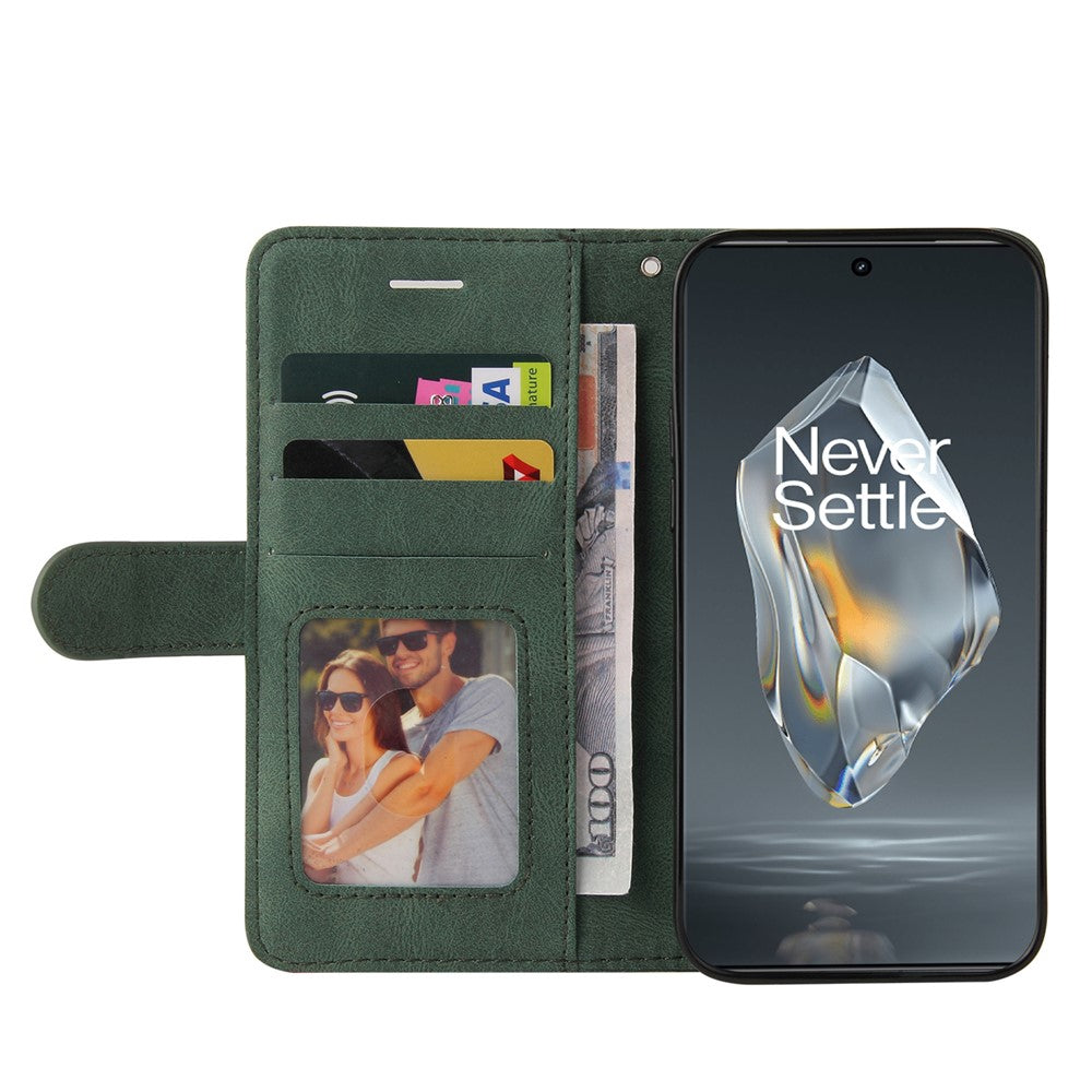 OnePlus 12R 5G / Ace 3 5G Läderfodral Plånboksfodral Färgskarvning mobilskydd