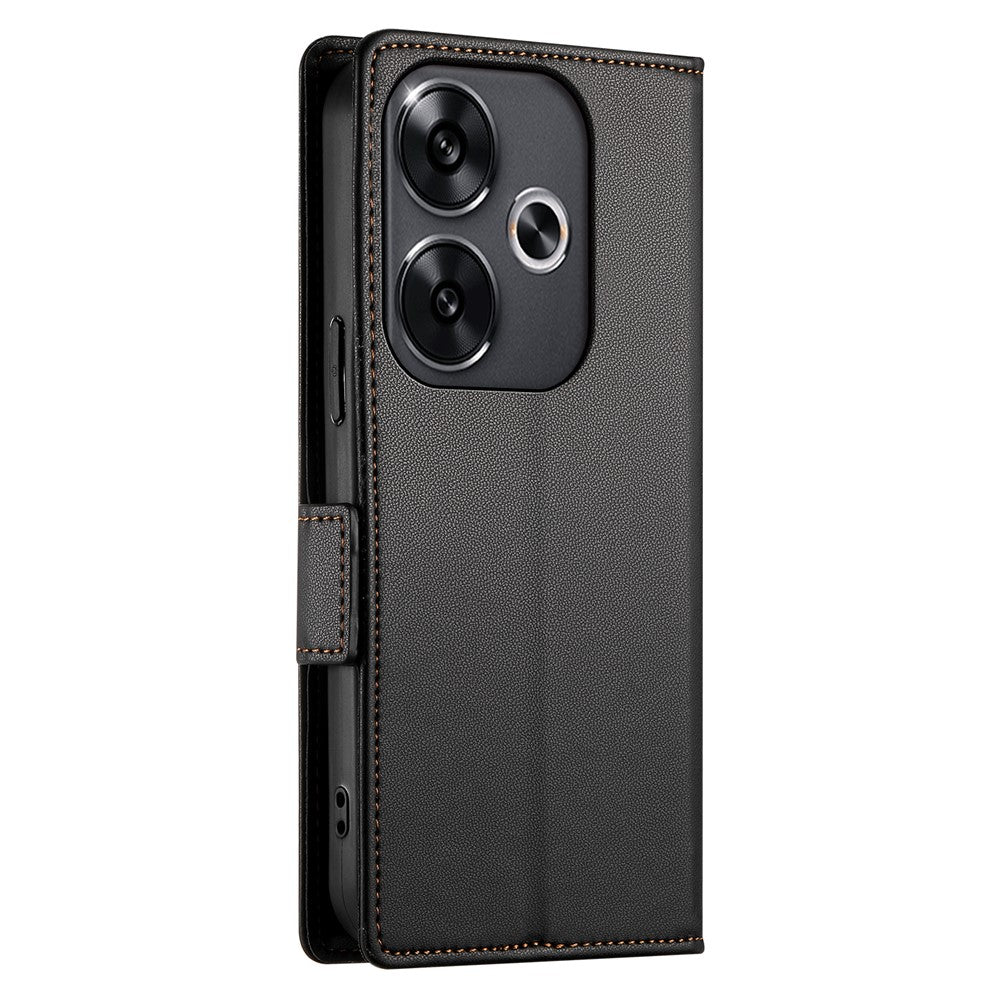DF-010 For Xiaomi Redmi Turbo 3 5G / Poco F6 5G Stand Case PU Leather Wallet Phone Cover