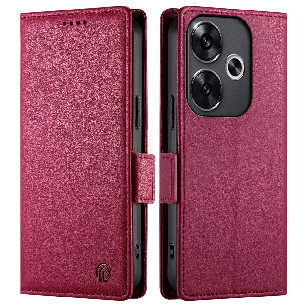DF-010 For Xiaomi Redmi Turbo 3 5G / Poco F6 5G Stand Case PU Leather Wallet Phone Cover