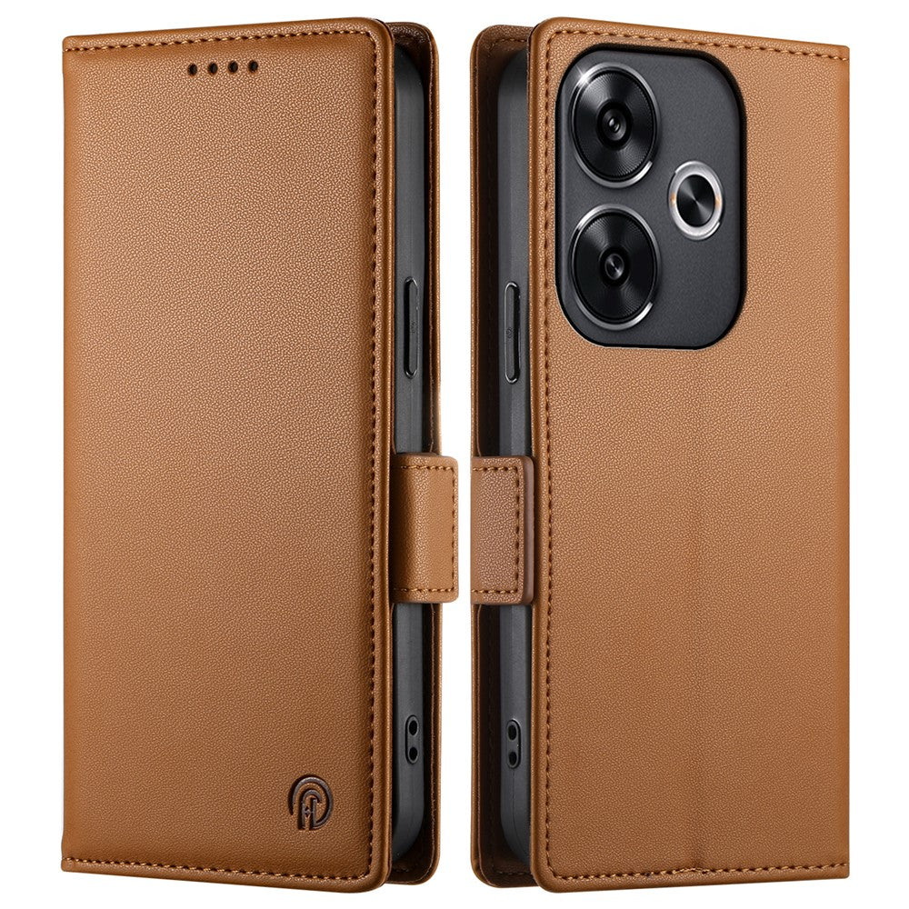 DF-010 For Xiaomi Redmi Turbo 3 5G / Poco F6 5G Stand Case PU Leather Wallet Phone Cover