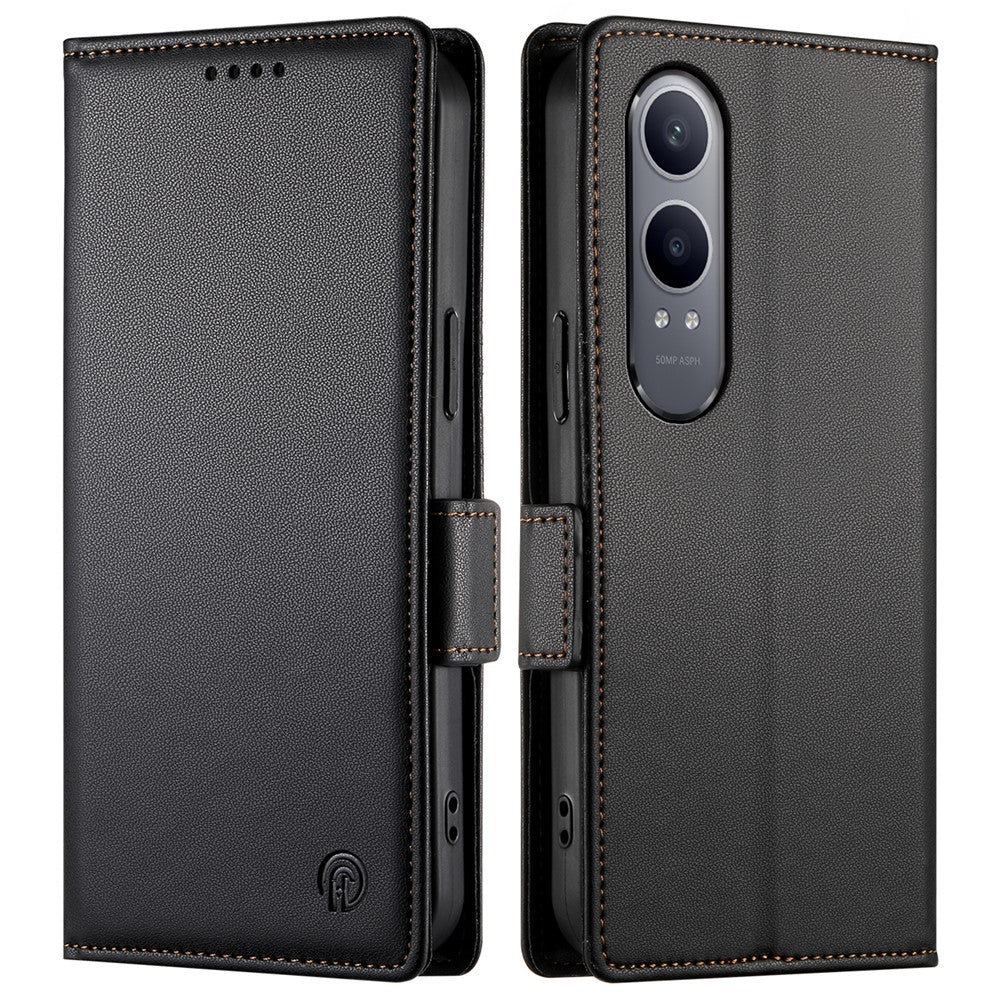 DF-010 För Oppo K12x 5G (Kina) / OnePlus Nord CE4 Lite 5G Stativfodral PU-läder Plånboksfodral till mobil