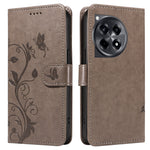 OnePlus 12R 5G / Ace 3 5G PU-läderfodral Blommönster Plånboksfodral med stativ och rem