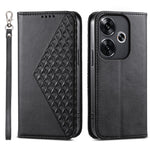 Xiaomi Redmi Turbo 3 5G / Poco F6 5G-skal med avtryck av kalvstruktur i läder, plånboksfodral