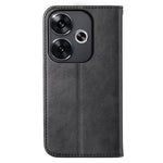 Xiaomi Redmi Turbo 3 5G / Poco F6 5G-skal med avtryck av kalvstruktur i läder, plånboksfodral