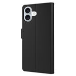 For iPhone 16 Case PU Leather Mirror Flip Phone Cover Card Holder