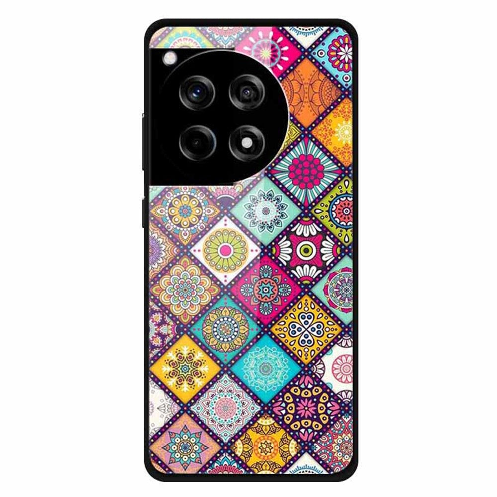 OnePlus 12R 5G / Ace 3 5G-skal Snyggt mönster PC+TPU+härdat glas Mobilskal