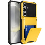 Samsung Galaxy S24 FE-skal PC+TPU-skal med dubbla lager och korthållare