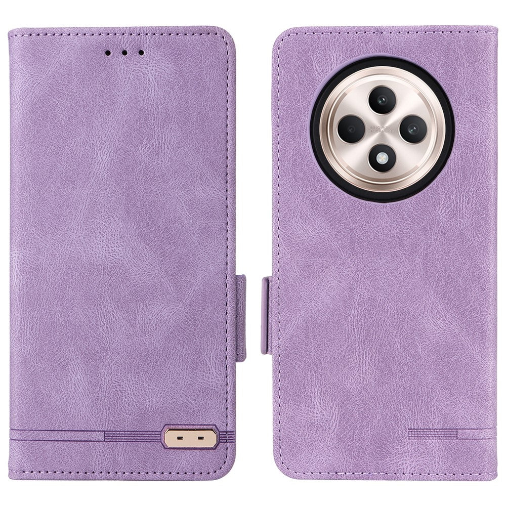For Oppo Reno12 F 5G Case Hardware Decor Leather Wallet Phone Cover