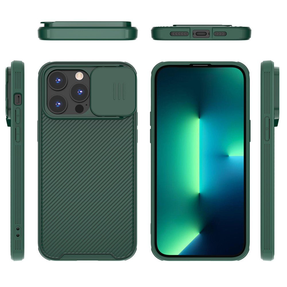 Til iPhone 14 Pro Max Magnetisk Cover PC+TPU Telefoncover Skydbart Kamerabeskytter