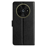 For Xiaomi Poco C61 4G / Redmi A3 4G Case Wallet Stand Leather Silk Texture Phone Cover