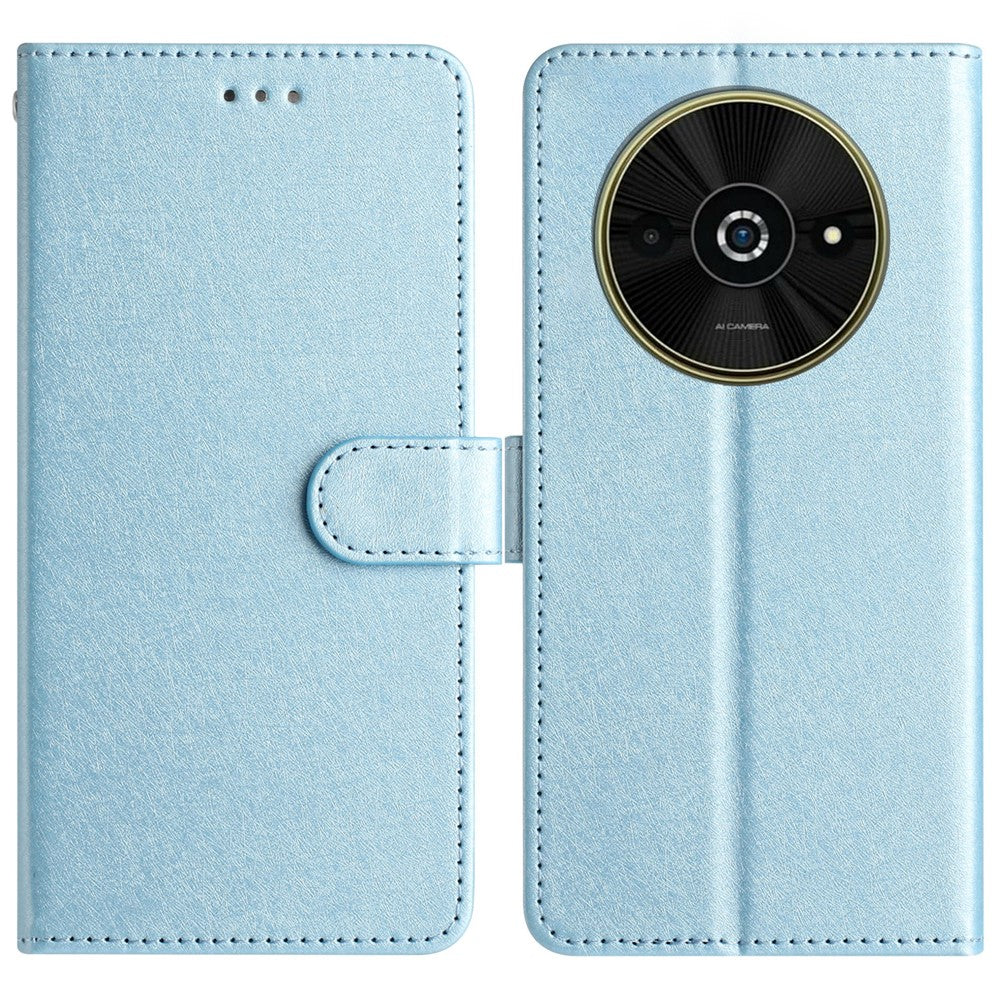 For Xiaomi Poco C61 4G / Redmi A3 4G Case Wallet Stand Leather Silk Texture Phone Cover