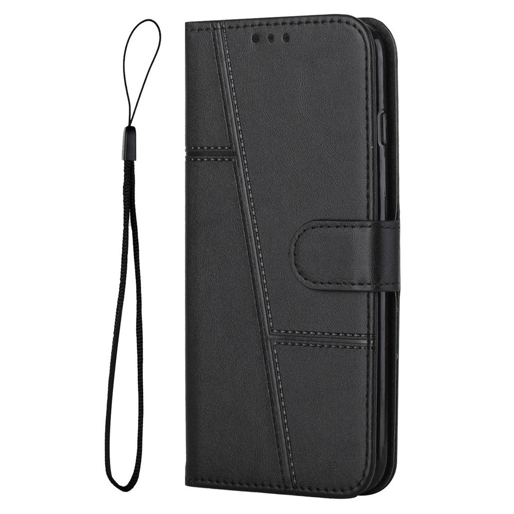 For Samsung Galaxy S24 FE Case Leather Phone Cover Stand Card Holder Slots Wrist Strap