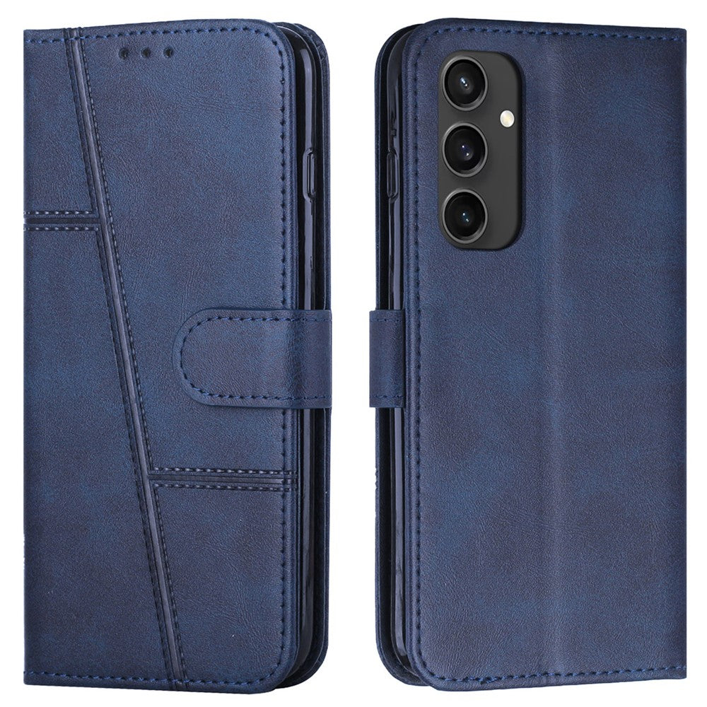 For Samsung Galaxy S24 FE Case Leather Phone Cover Stand Card Holder Slots Wrist Strap