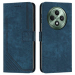 For Oppo Reno12 F 5G Case Shockproof Wallet PU Leather Flip Lines Phone Cover