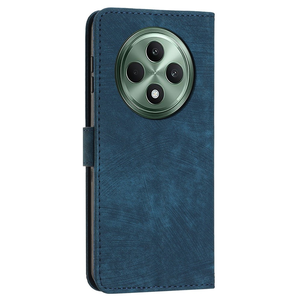 For Oppo Reno12 F 5G Case Shockproof Wallet PU Leather Flip Lines Phone Cover