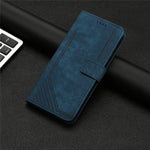 For Oppo Reno12 F 5G Case Shockproof Wallet PU Leather Flip Lines Phone Cover