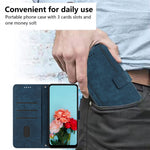 For Oppo Reno12 F 5G Case Shockproof Wallet PU Leather Flip Lines Phone Cover
