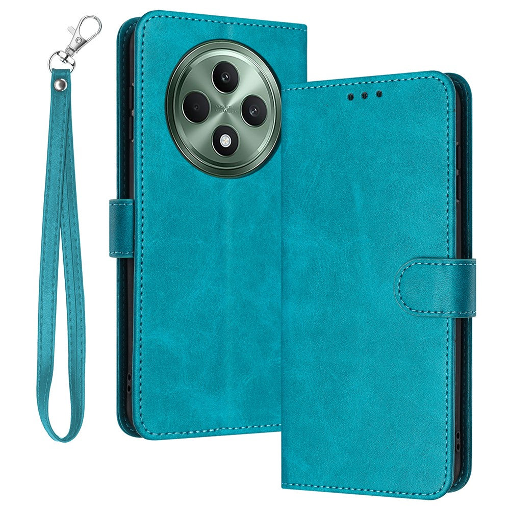 For Oppo Reno12 F 5G Case Calf Texture PU Leather Phone Cover Magnetic Clasp Handbag