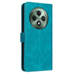 For Oppo Reno12 F 5G Case Calf Texture PU Leather Phone Cover Magnetic Clasp Handbag