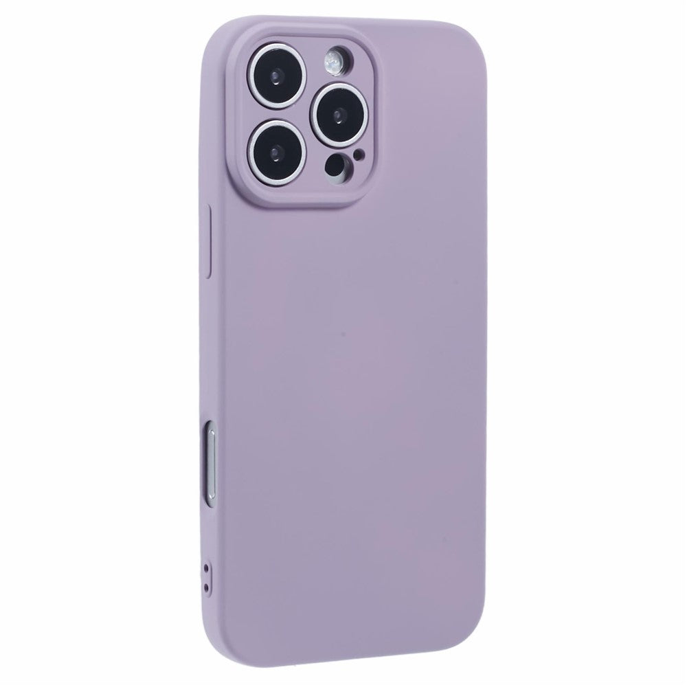 För iPhone 16 Pro Fodral TPU Baksida Mjukt Anti-Repskyddande Foder av Fiber Telefonskal