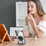 For Samsung Galaxy S23+ Case Magnetic Case Ring Holder PC+TPU Phone Cover