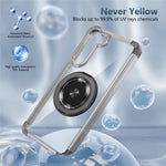 For Samsung Galaxy S23+ Case Magnetic Case Ring Holder PC+TPU Phone Cover