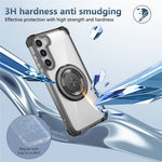 For Samsung Galaxy S23+ Case Magnetic Case Ring Holder PC+TPU Phone Cover
