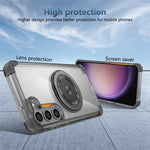 For Samsung Galaxy S23+ Case Magnetic Case Ring Holder PC+TPU Phone Cover