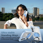 For Samsung Galaxy S23 Case  Magnetic Finger Grip Kickstand PC+TPU Clear Phone Cover