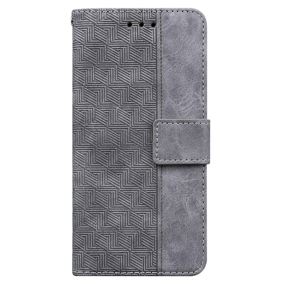 Til Samsung Galaxy M35 5G Telefoncover Geometrisk Mønster Læder Flip Wallet Cover