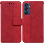 Til Samsung Galaxy M35 5G Telefoncover Geometrisk Mønster Læder Flip Wallet Cover