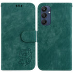 Til Samsung Galaxy M35 5G Pung-Etui Læder Telefoncover Sødt Tiger Aftryk