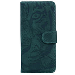 For Samsung Galaxy M35 5G Phone Case Leather Wallet Cover Tiger Imprint