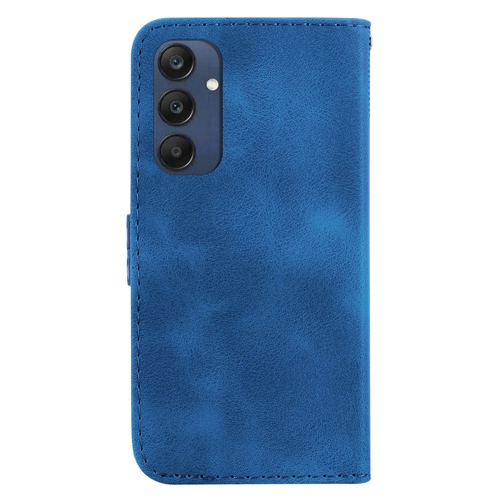 Til Samsung Galaxy M35 5G Cover med 7-formet Mønsterpræg i Læder
