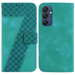 Til Samsung Galaxy M35 5G Cover med 7-formet Mønsterpræg i Læder