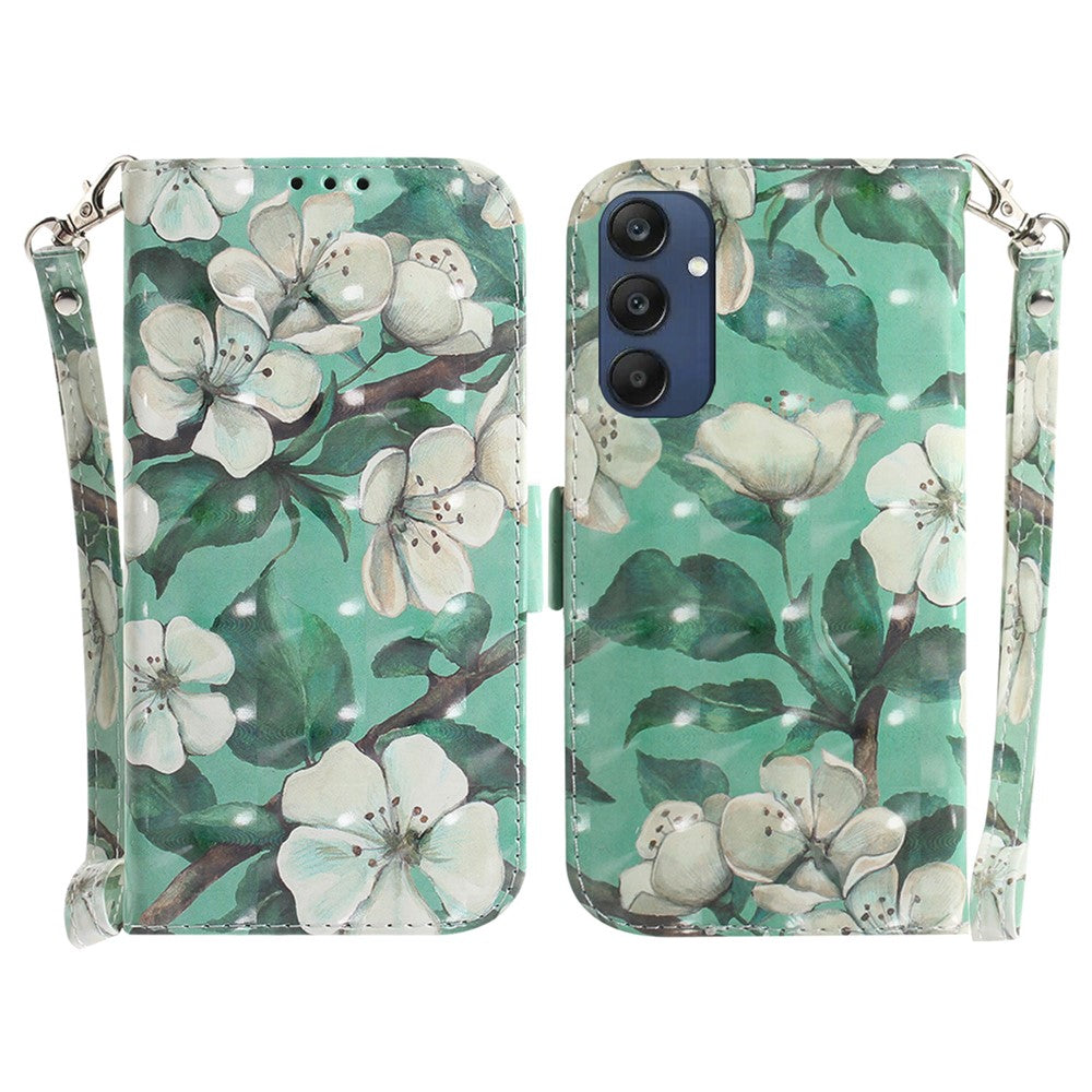 For Samsung Galaxy M35 5G Case Leather Wallet Phone Cover 3D Pattern Print
